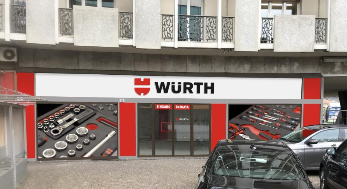 Rendering Punto Vendita Würth nel centro di Bolzano – prossima apertura Rendering Punto Vendita Würth nel centro di Bolzano – prossima apertura